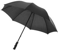 23" Barry-sateenvarjo, automaattisesti avautuva, musta liikelahja logopainatuksella